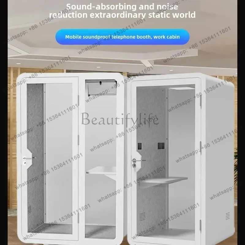 FG Camera insonorizzata Cabina di apprendimento silenziosa Sala trattativa mobile domestica Streaming live Scomparto per dor