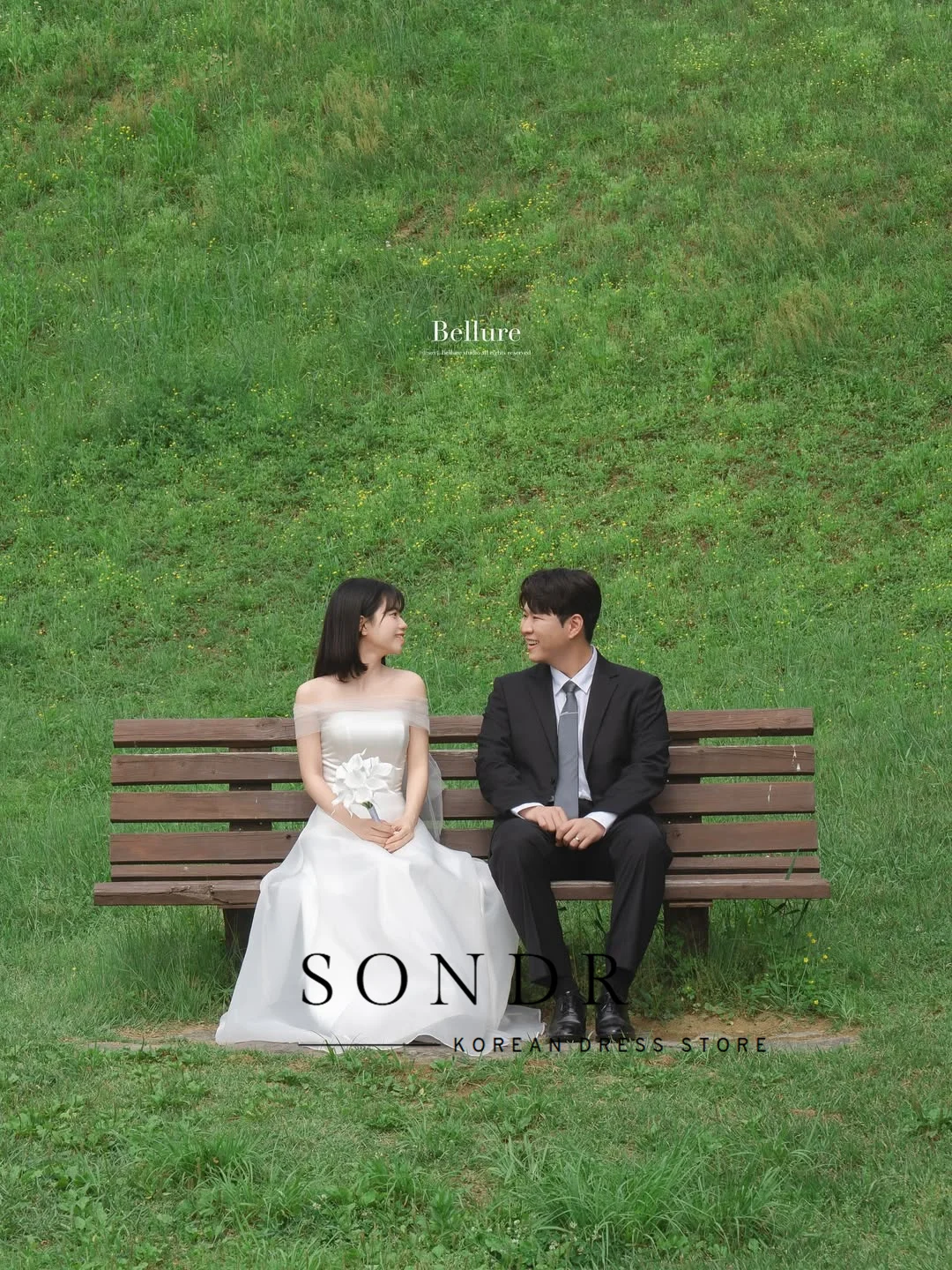 Sondr Outdoor Photo Shoot Korean Wedding Dresses Boat Neck Simple Corset Back Bridal Party Gown Customized A Line Party Dresses