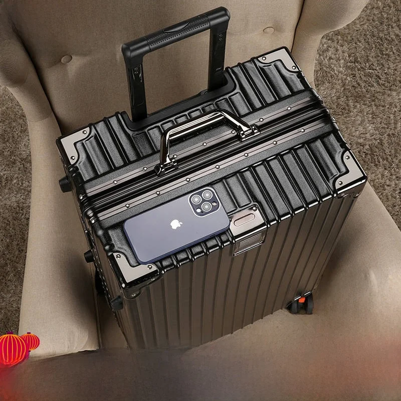 

Durable Aluminum Frame Lage Suitcase with Combination Lo Universal Wheels for Travel And Students 20 Inch Carry-On Bag