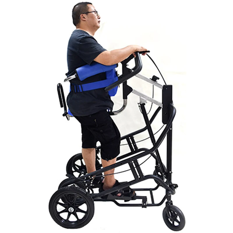 

Elderly assisted walking device Electric lifting lower limb muscle weakness hemiplegia standing walking gait training frame