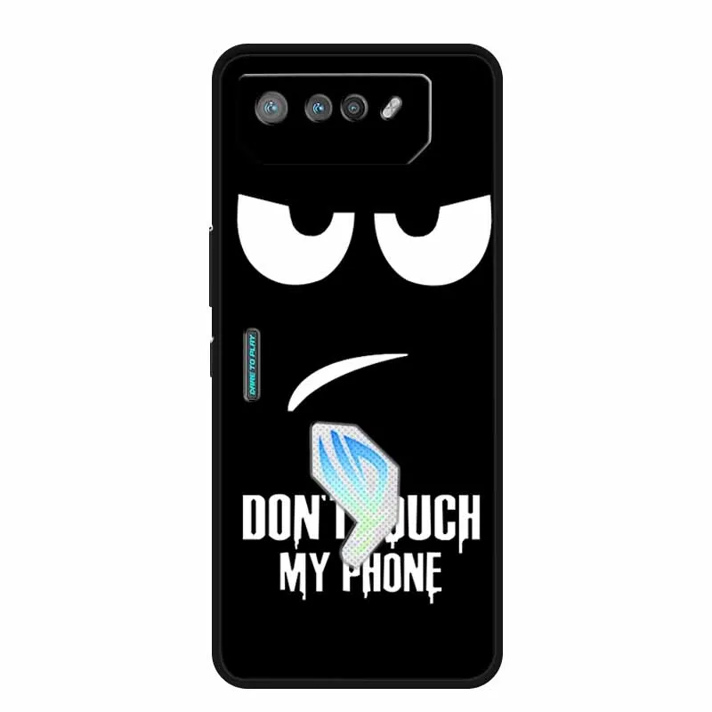 For Asus ROG Phone 7 8 Case Animals Protector Silicone Soft Phone Back Cover  for ROG Phone7 Phone8 Fundas Shockproof Wolf Capa