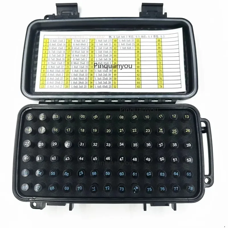 High Quality Watch Parts 42 Pieces, Total Size 85PCS, Watch Ruby Eye Movement Parts Drill Hole Set Jewel Eye Set