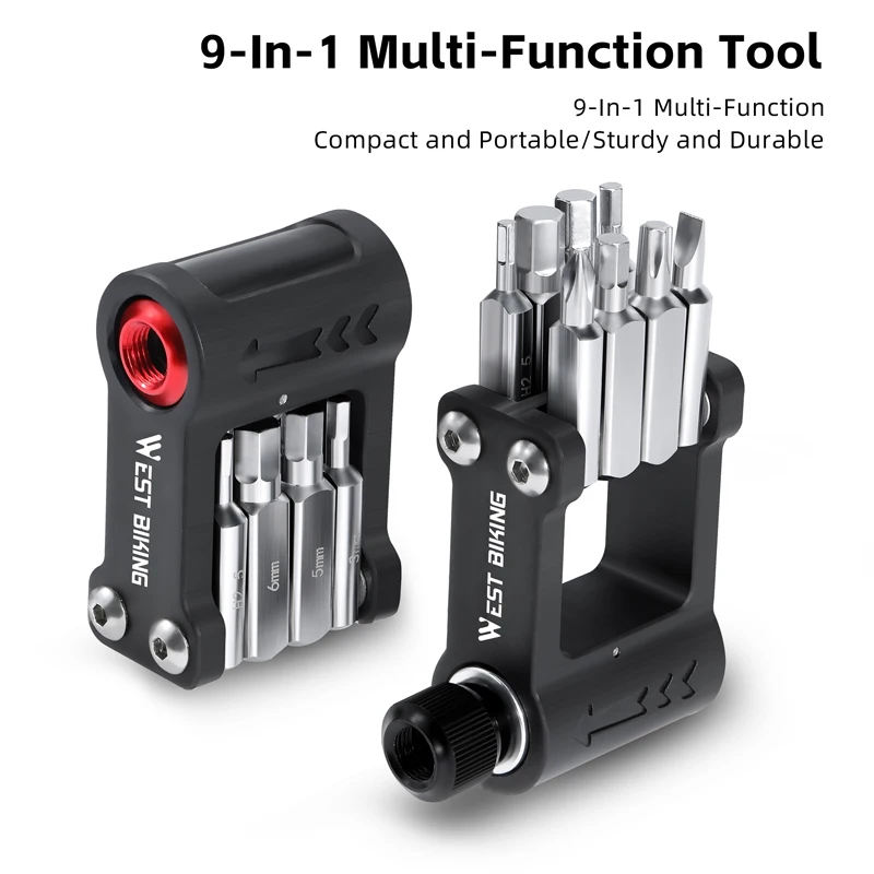 

Professional Multifunctional Repair Tool Equipped with 8 Commonly Used Sizes of Wrenches with Hidden Valve Adapters