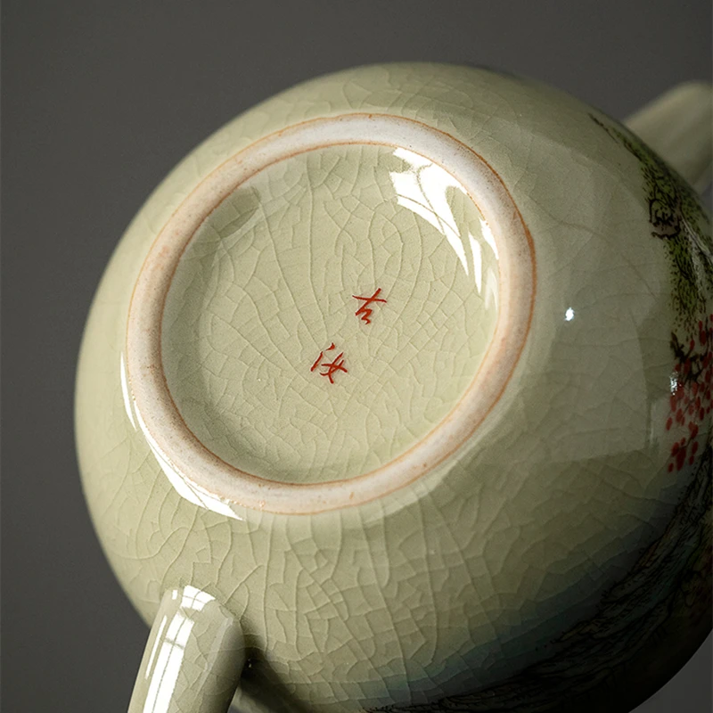 المناظر الطبيعية الفخار غلاية خمر إبريق الشاي حفل الشاي مجموعة الحليب شاي الألونج التعادل غوان يين الياسمين العتيقة Teaware نوع