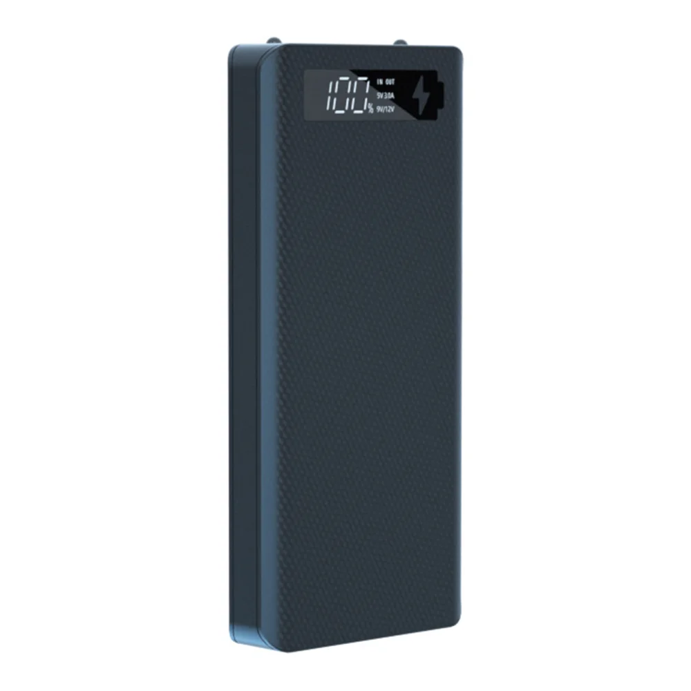 

A72Z 8X18650 Battery Charger Box Power Bank Holder DIY Shell Dual USB 18650 Battery Storage Box, Standard Charge Black