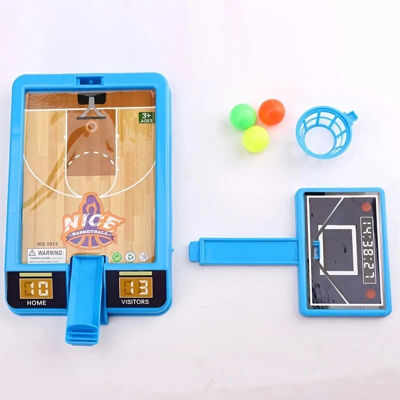 1PC เดสก์ท็อปบาสเกตบอลยิงเกมกีฬาเด็กเล่นชุด Hoop 3-Ball Interactive เด็กเกมกระดานเดสก์ท็อปของเล่น
