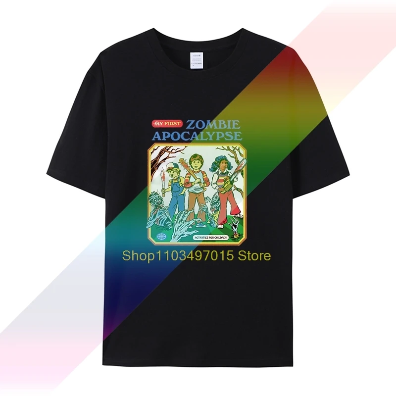 Мужская футболка первого класса с уникальным дизайном, с коротким рукавом, с рисунком апокалипсиса