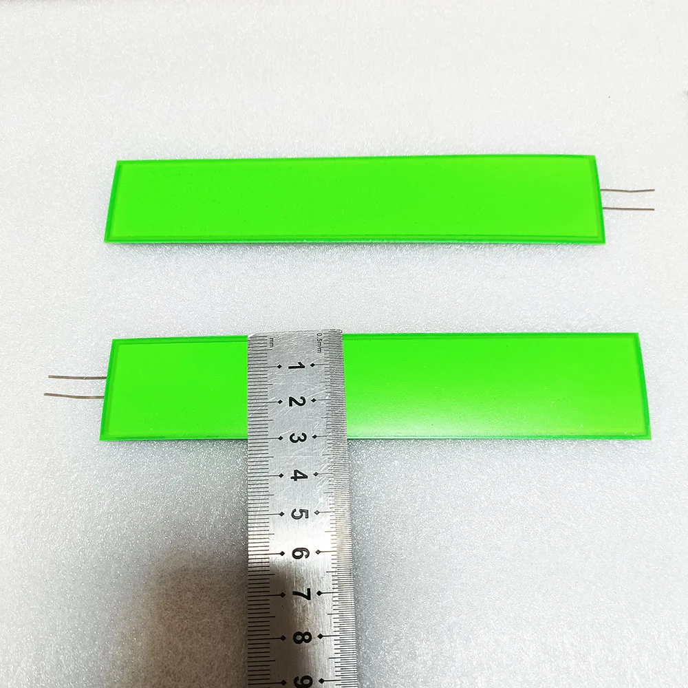 Green color 15cm x 3cm  EL Panel Electroluminescent Sheet LCD Backlight machine And Equipment EL Foil Lighting Paper