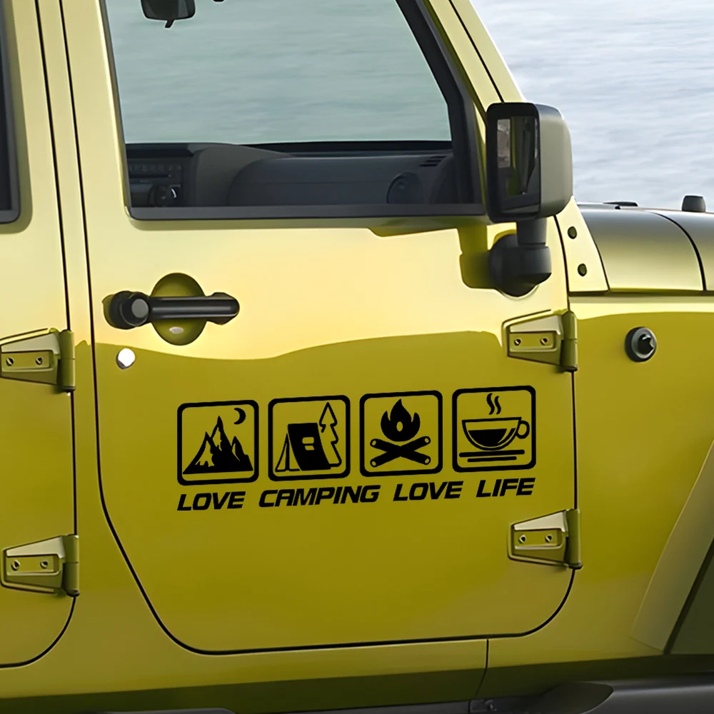 Love Camping, Love Life. Car Sticker Decoration Waterproof for Window and Bumper Stickers of Cars, Trucks and Motorcycles. image 6