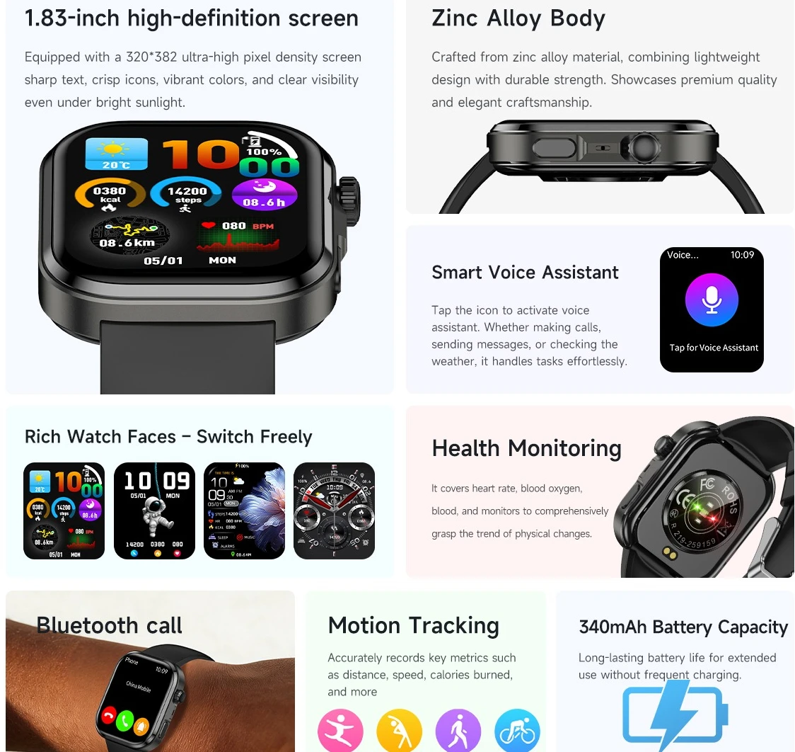 Reloj Inteligente AMOLED GPS Hombre - close-up view