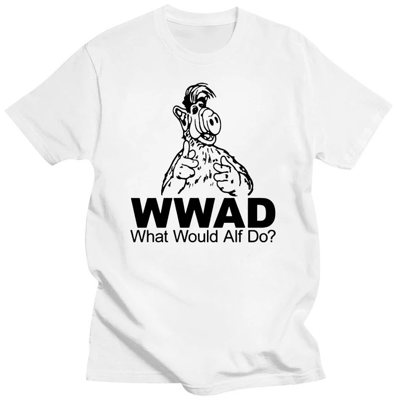 What Would Alf Do Wwjd T-Shirt Print Tee Shirt for Male Design T Shirt Men'S High Quality 2017 Newest Men'S Funny