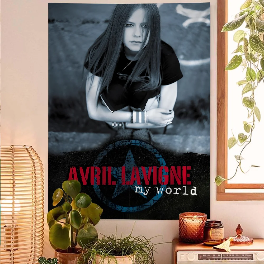 

Singer A-Avril L-Lavigne Vintage Posters Sticky Retro Kraft Paper Sticker DIY Room Bar Cafe Kawaii Room Decor