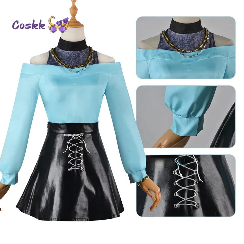 Anime Oshi no Ko MEM-cho Cosplay Costume Outfit Women Halloween Carnival Comic Role Play Uniform Dress