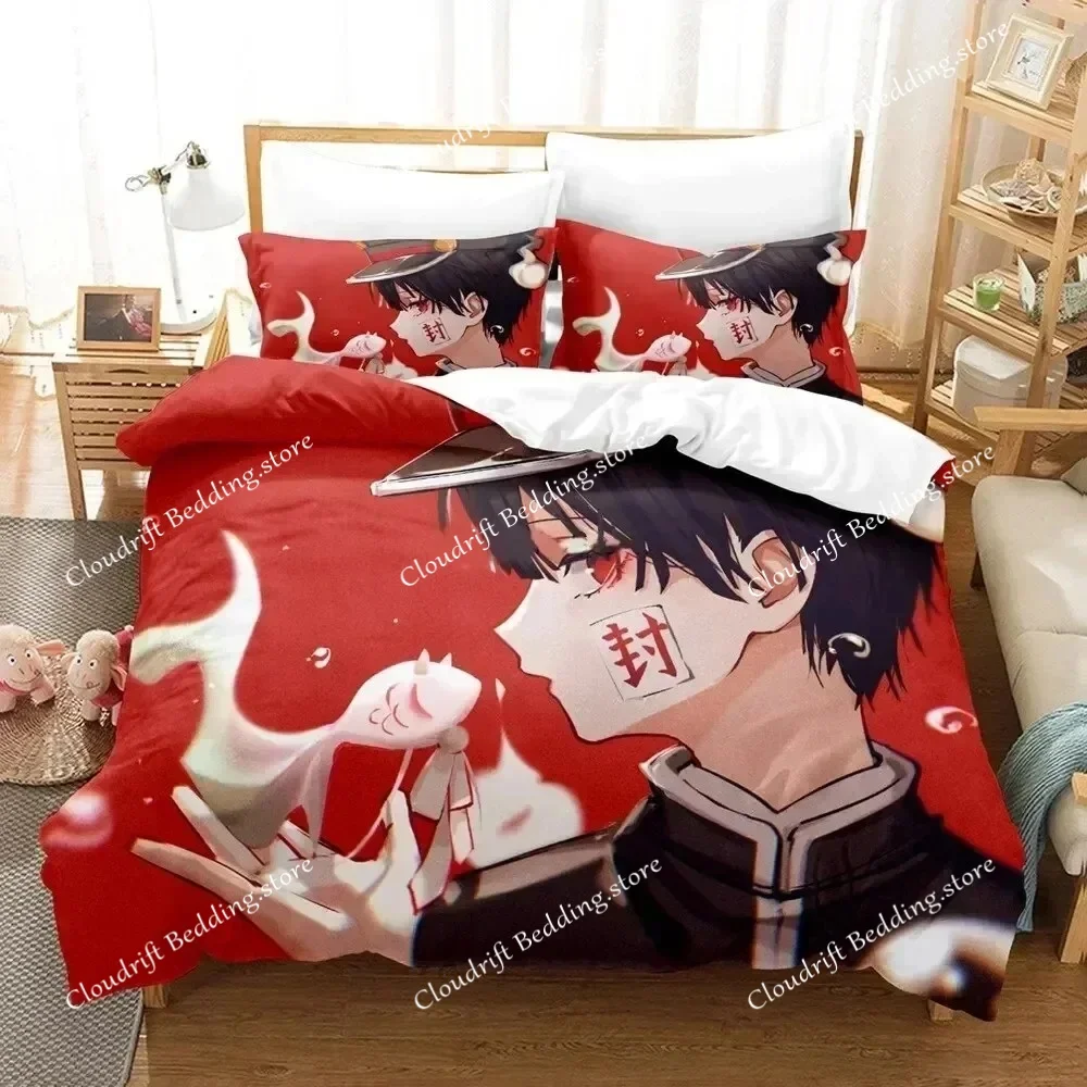 3D Print Anime Toilet-bound Hanako-kun Bedding Set Duvet Cover Sets Comforter Bedding Double Size Adults Kids Gift Quilt Cover