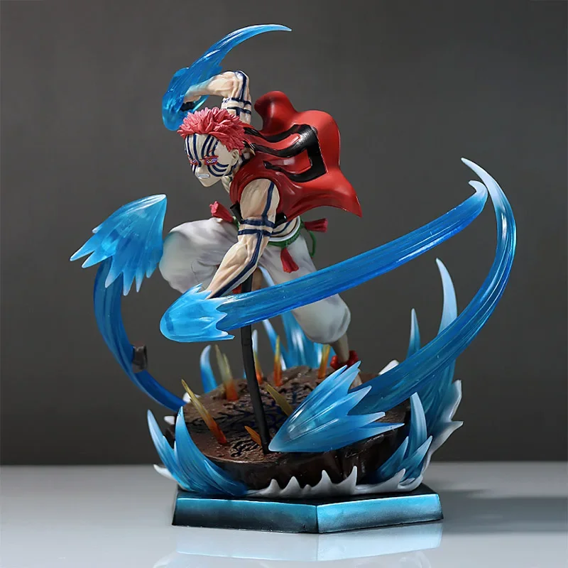Anime Vechten Akaza Hakuji Figuur Decoratie GK Twaalf Kizuki Demon Slayer Akaza Action Figure Model PVC Collectible Ornament Speelgoed