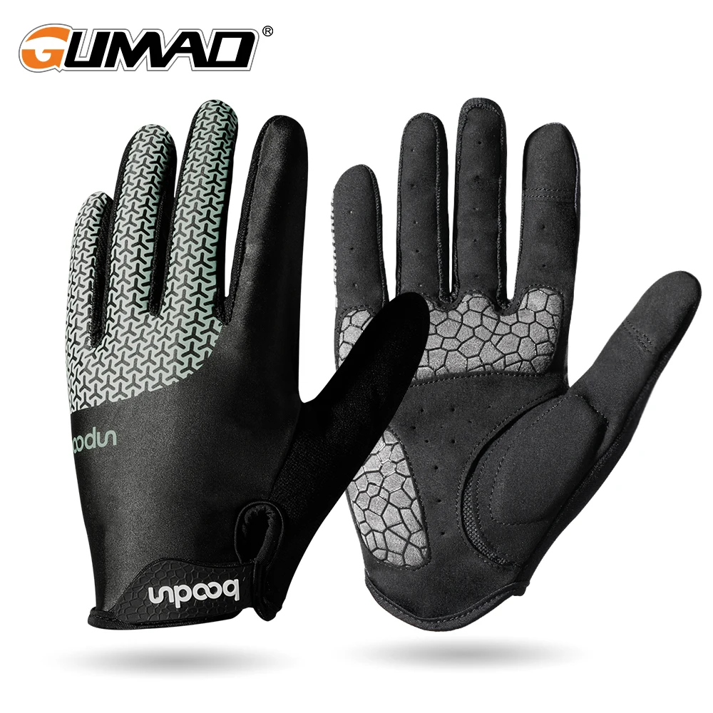 Men Cycling Gloves Full Finger Touch Screen Bicycle MTB Road Bike Motorcycle Gym Train Riding Outdoor Shock Absorption Mittens