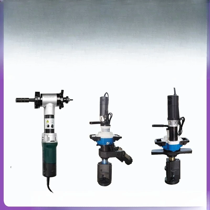 Inward-rising pipe beveling machine, handheld stainless steel pipe round pipe flattening machine