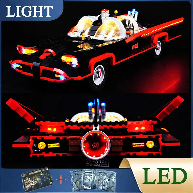 

НОВЫЙ комплект светодиодных фонарей «сделай сам» для LEGO 76328, технический скоростной спортивный автомобиль (только светодиодный светильник, модель без блоков)