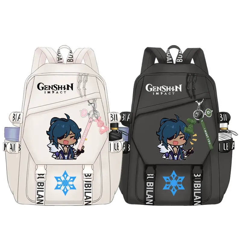 New Game Genshin Impact Anime Around HUTAO GANYU Two-Dimensional Cartoon Male And Female Students Backpack