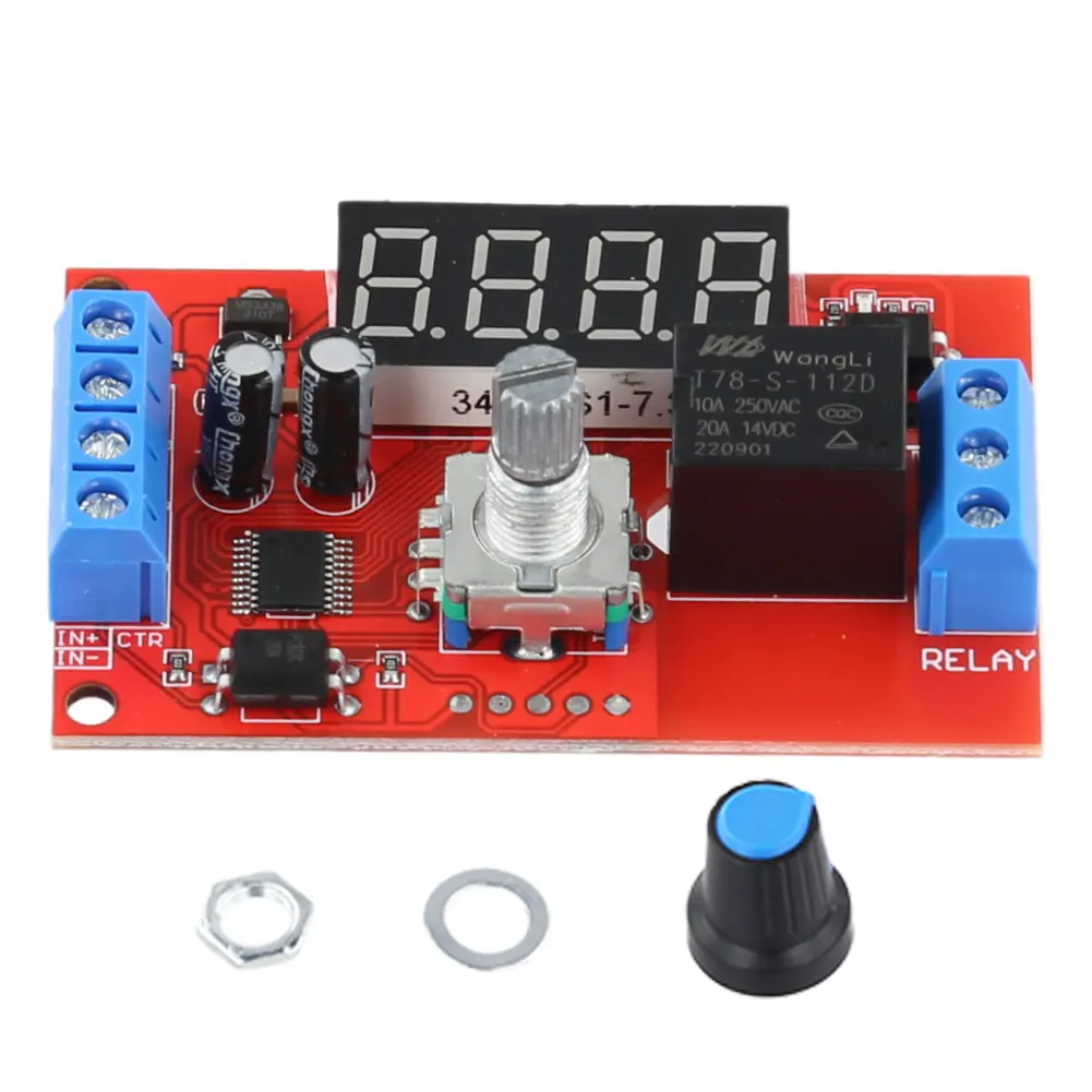 Timer Delay Trigger Switch DC5V/12V/24V Time-Delayed Trigger Timing Switch Relays Board Adjustable for Motor Control