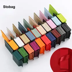 StoBag 50pcs Colorful Aluminum Foil Packaging Bag Long Plastic Seaed for Tea Coffee Powder Storage Pouch Portable Wholesale