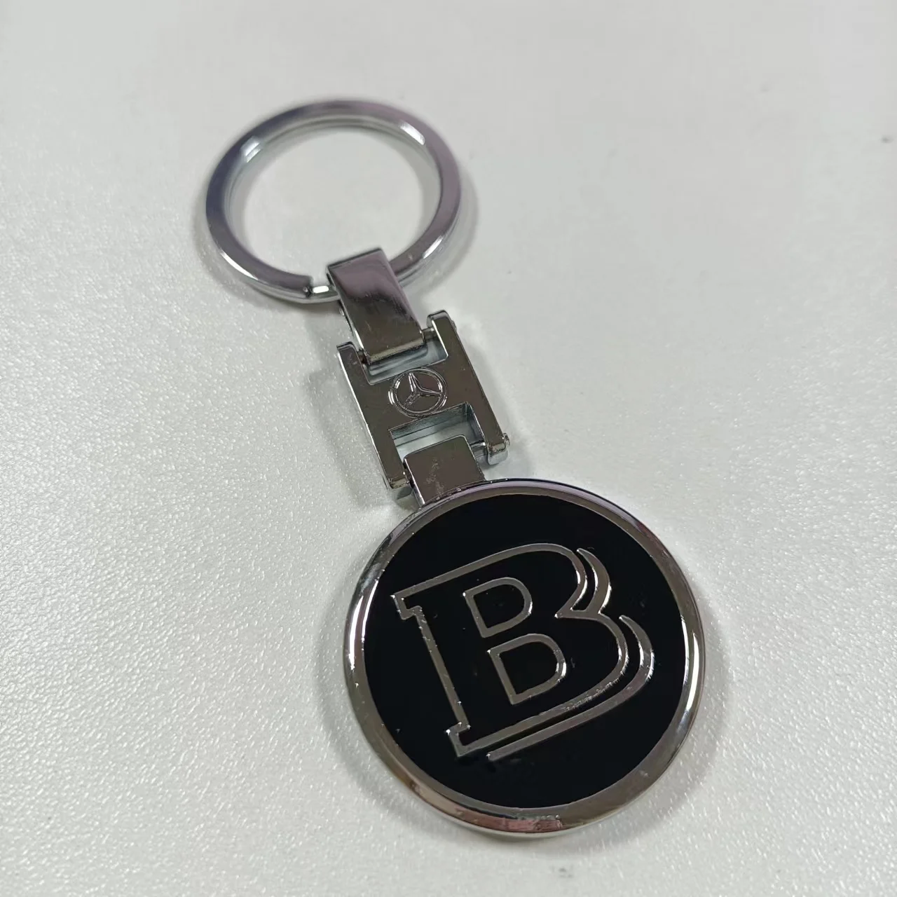 Mercedes Benz Car Metal Keychain Logo Alloy Keyring Badge Pendant Decoration For Brabus Automotive Accessories Gatgets