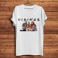 vikings friends funny t shirt men summer new white casual homme cool vintage tshirt unisex