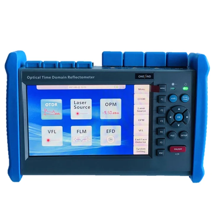 OTDR 1310/1550nm 43/41dB en Oferta con Fuente Láser, Medidor de Potencia, VFL, Mapa de Enlaces 100km-220km, OTDR de Fibra Óptica, Exfo OTDR