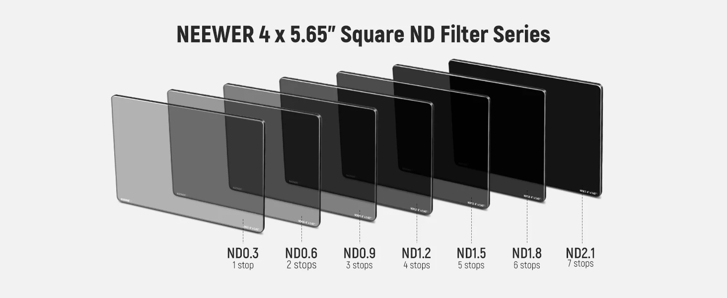 NEEWER Quadratischer ND-Filter, 10,2 x 5,65 Zoll, doppelseitiger 30-Multi-Nano-beschichteter Kino-ND-Filter für NEEWER Matte Box für Tilta SmallRig – Detail 2
