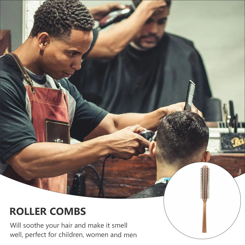 

4 шт. круглые расчески для укладки волос, профессиональные массажные расчески для салона, бесплатная укладка, инструмент для ухода за волосами, роликовые расчески