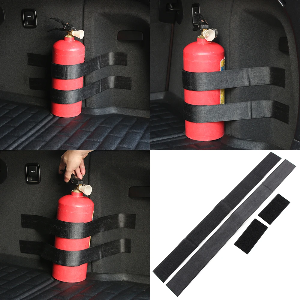 4 unids/set correa de extintor de incendios de coche para Volkswagen VW Golf 4 6 7 GTI Tiguan Passat B5 B6 B7 CC Jetta MK5 MK6 Polo Scirocco
