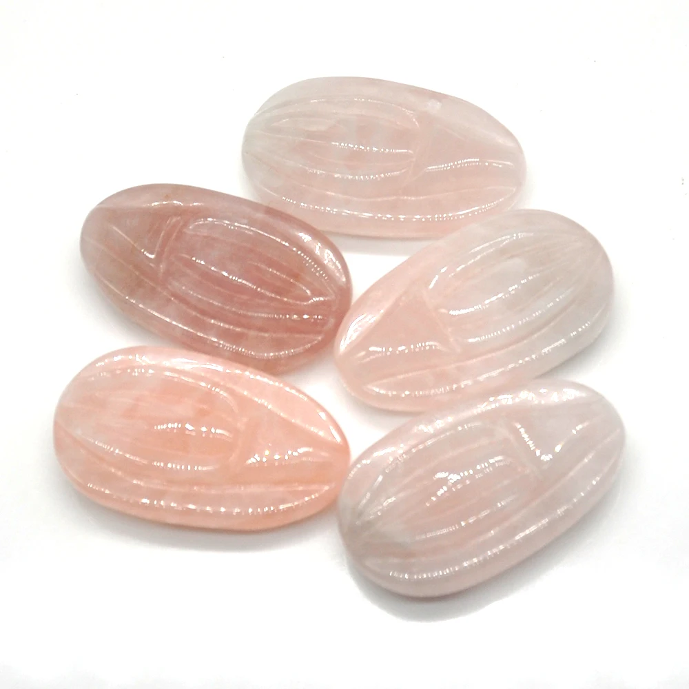 1.9 "생명의 근원 동상 천연 크리스탈 석영 레이키 힐링 외음부 스톤, 손으로 새겨진 홈 장식, 행운의 선물