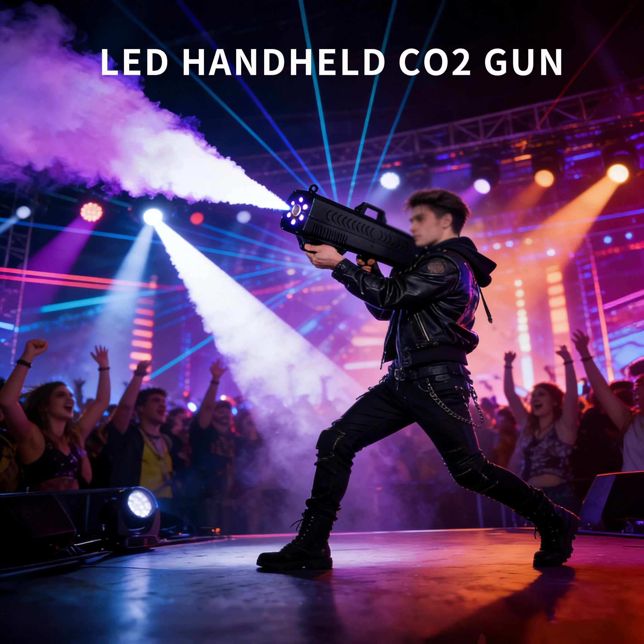 HAT LED Handheld Fog Smoke Air Gun Stage Equipment Machine for Bar Party DJ Stage Events Night Club