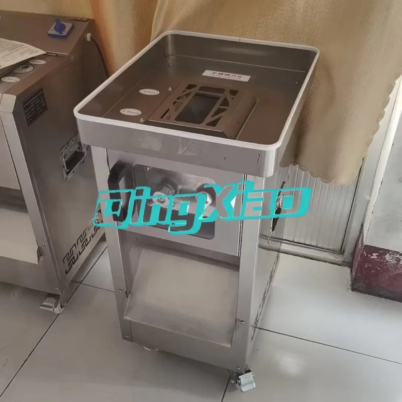 Commercial Electric Stainless Steel Meat Slicer Shredder Fully Automatic Multi-functional Fresh Meat Slicer