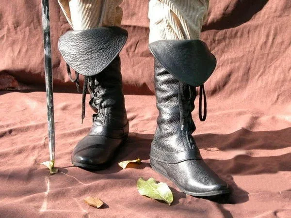 Medieval Boots Man Cosplay Diy Men's Pu Leather Shoe Middle Ages Ankle Boots Victorian Renaissance Boot Shoes Halloween Carnival