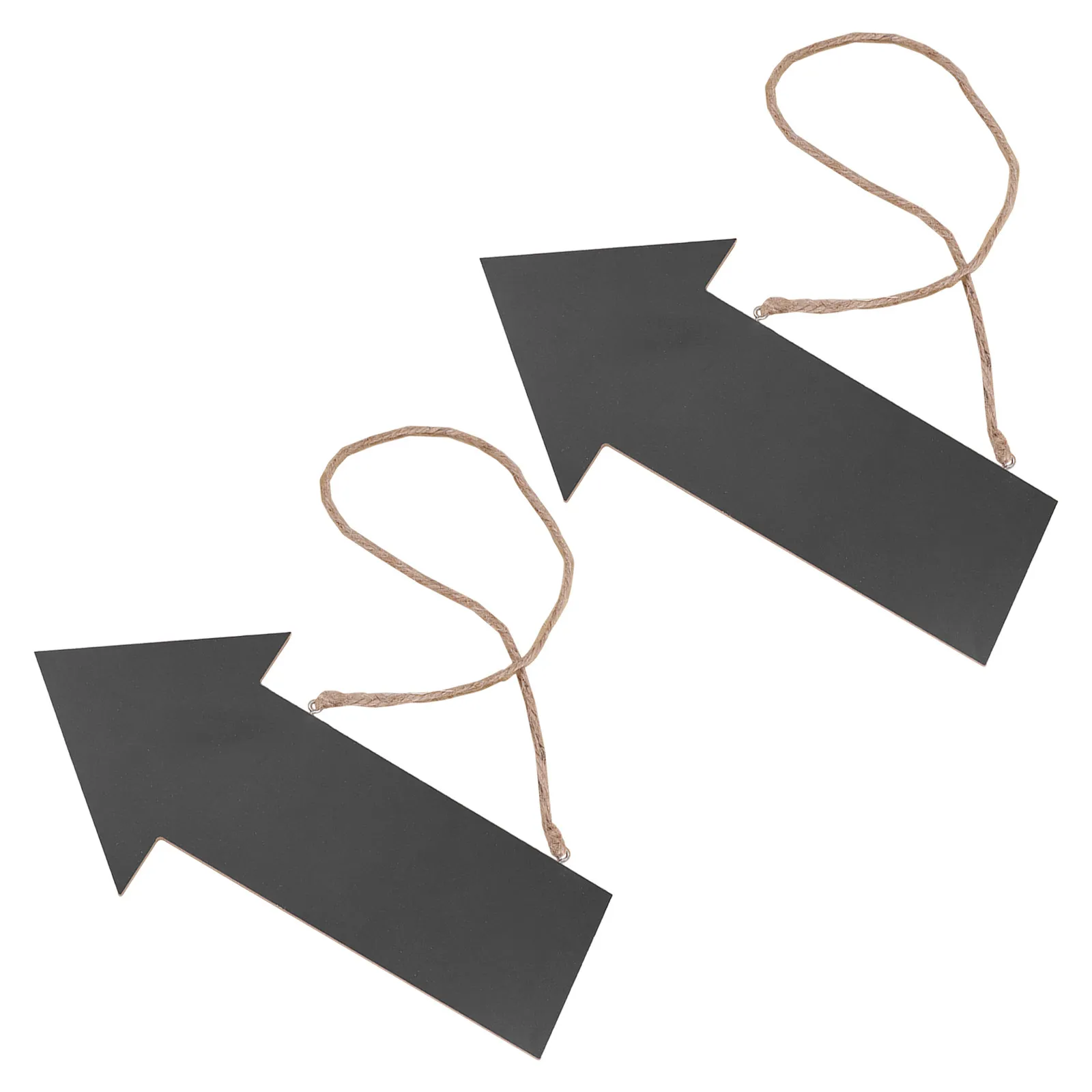 

2Pcs Wooden Chalkboard Arrow Sign Black Rustic Hanging Chalkboard for Housewarming Gift Wood Hanging Decorative Plaque
