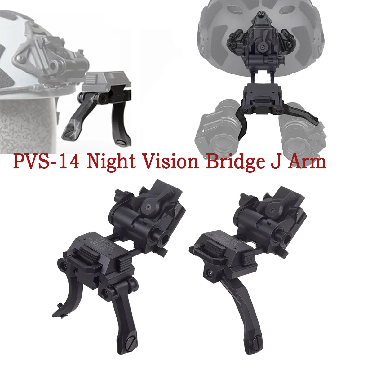 Fast OPS Helmet Parts Nylon L4 G24 Bracket Holder J Arm Ultralight NVG Mount Bridge PVS-14 PVS15 PVS18 Night Vision Goggles