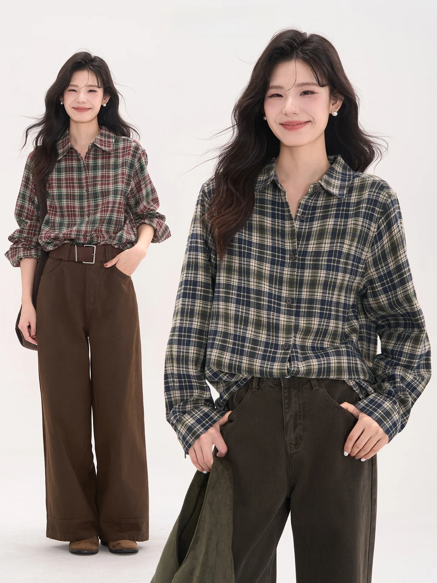 

Heme Floral Field Window Memory Hour Vintage Cheered irt Women's Autumn Commute Casual Long Sve Top Cotton Polyester B...