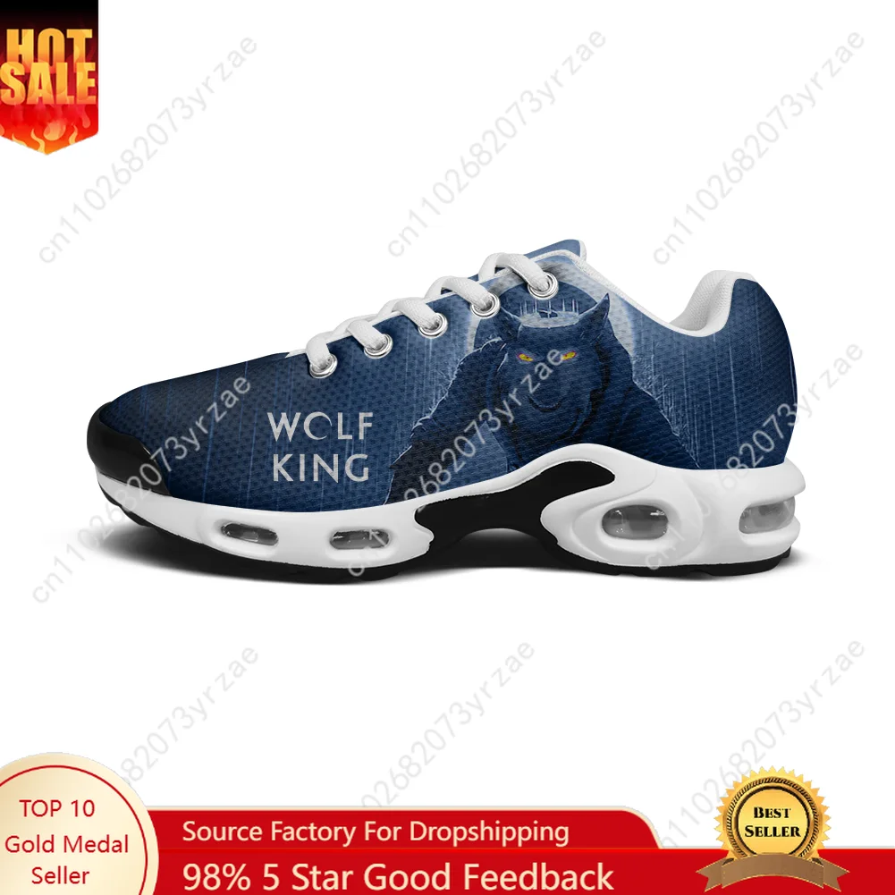 

Wolf King Lightweight Sports Shoe Tailor-Made Air Cushion Sneakers Mens Womens Teenager Fashion Breathable Sneaker Custom Shoes