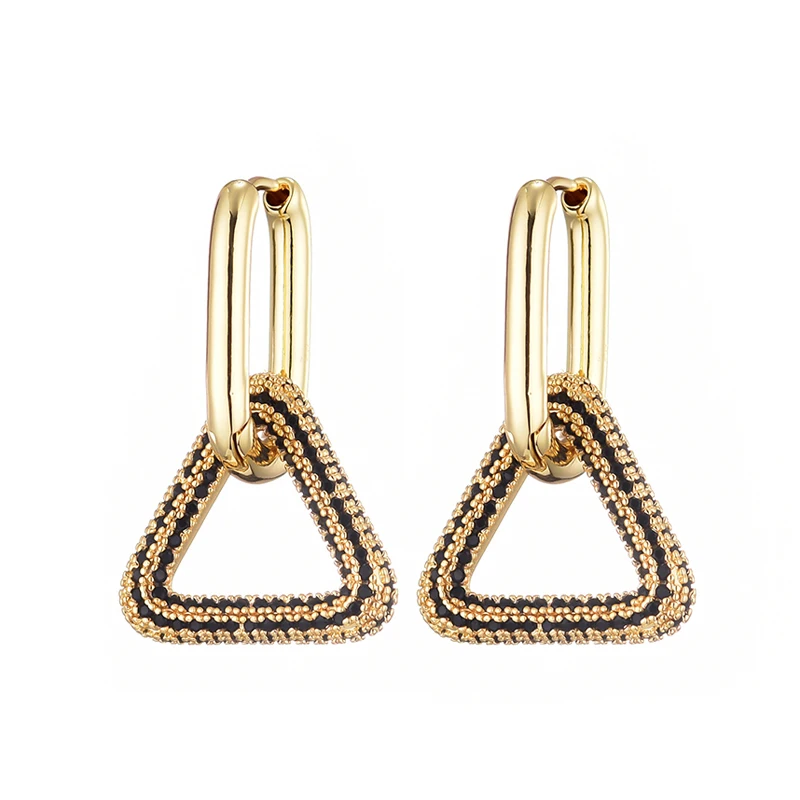 Klassieke roestvrijstalen oorgesp voor vrouwen Trendy goud zilver kleur grote ovale rechthoek hoepel Huggie punk hiphop sieraden cadeau