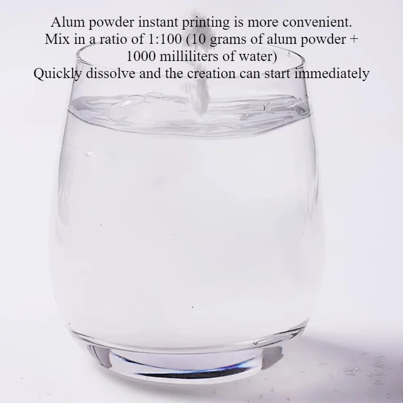 Alum Crystal Powder Plant Dye Fixing Agent Purify Water Natural Raw Material Textile Craft Tie‑dye Print Handwork Accessory