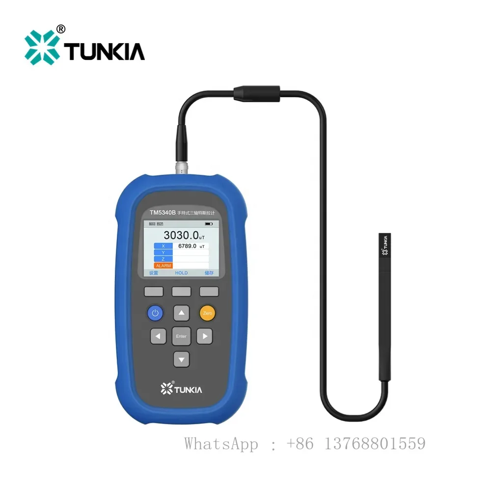 Factory Price Class 0.5 Precision Triaxial Magnetic Field Detector Magnetometer Digital Gauss/teslas Meter 3 Channel