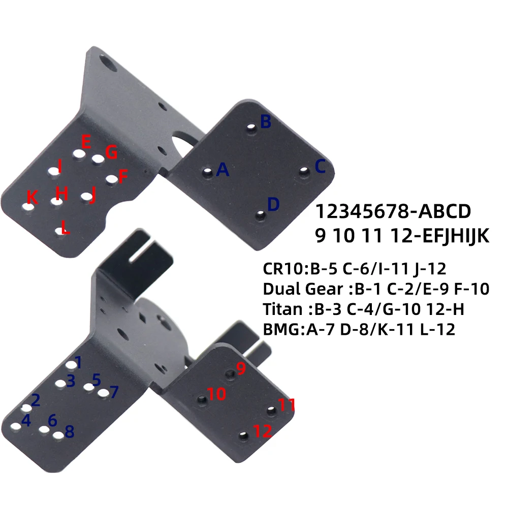 Direct Drive Conversão Kit Suporte, Compatível com Dual Drive Extrusora, Metal Bowden, Titan Extrude, Ender 3, V2, Pro