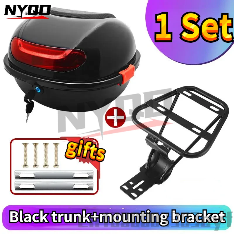 

Багажник для электрического мотоцикла с кронштейном, задняя стойка для электрического велосипеда, багажник для мотоцикла, задняя коробка для мотоцикла