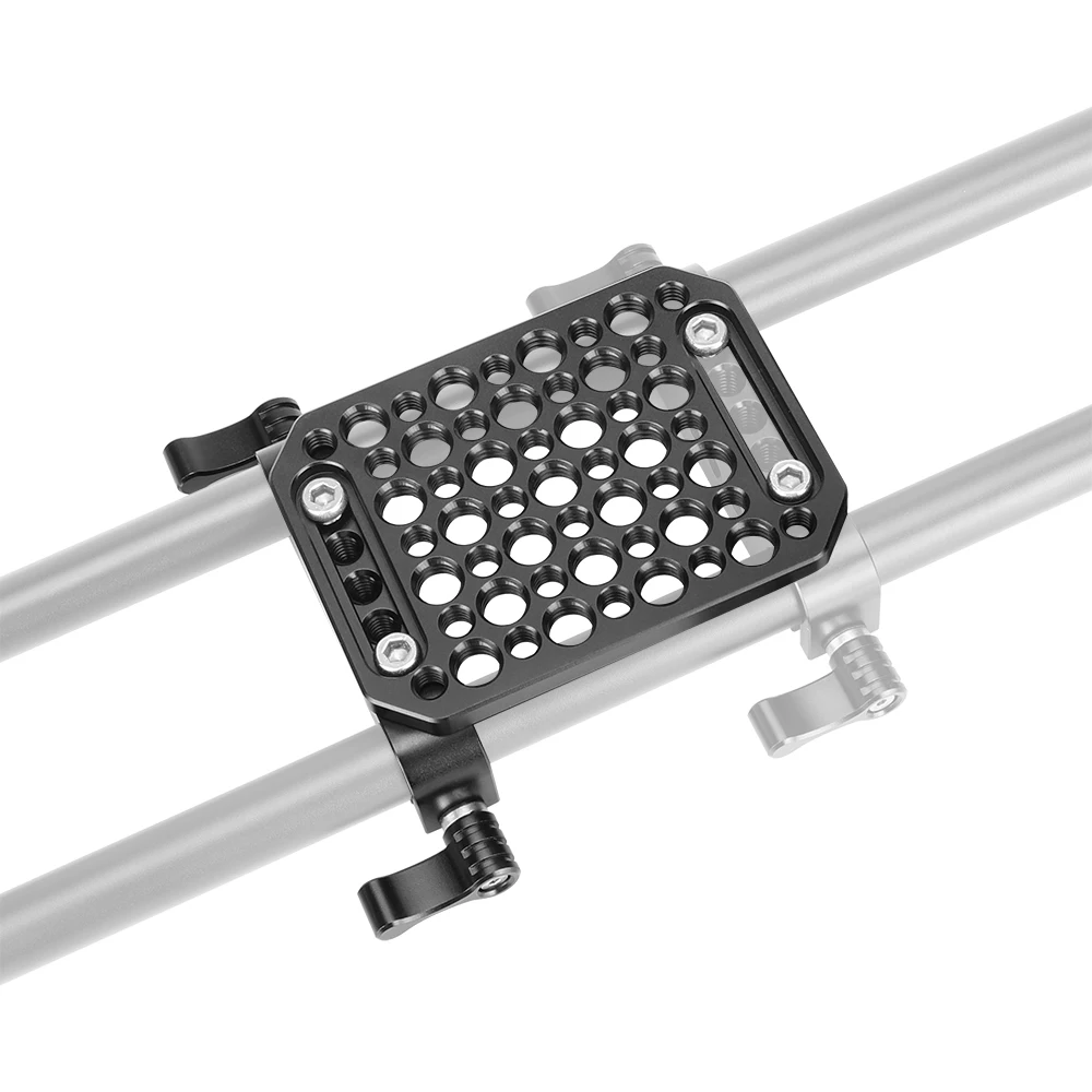 KIMRIG Cheese Plate Mounting With 15mm Dual Rod Clamp Base Plate For Blackmagic URSA Mini Camera And More Accessories