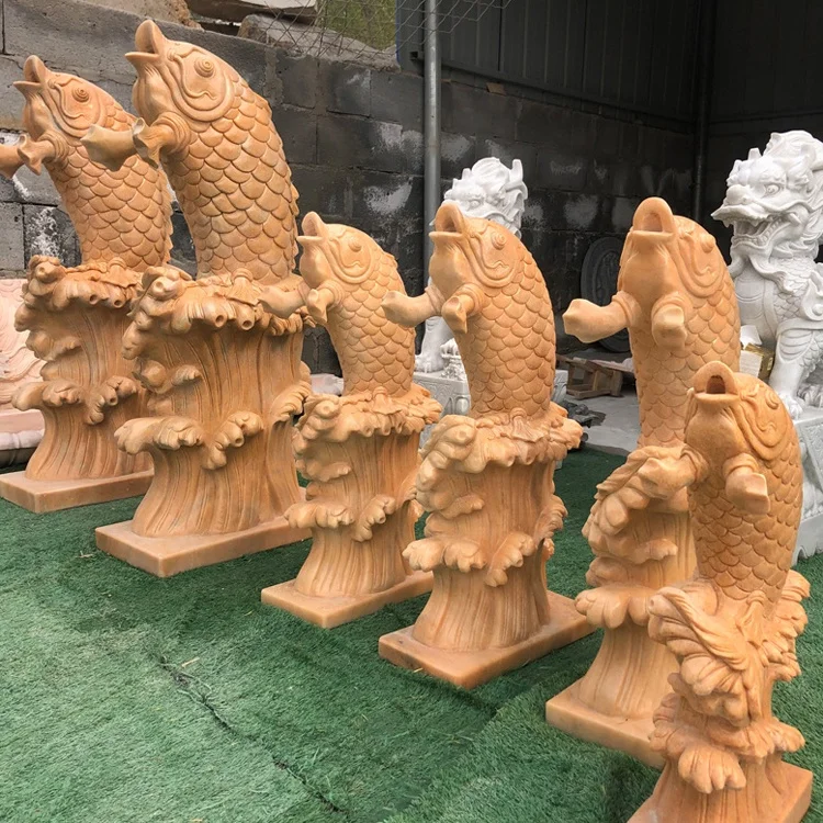 Marble fish  water fountain sculpture Deposit Only