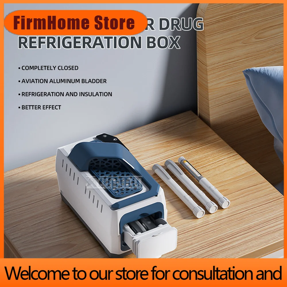 FirmHome StorePortable Cold Box Mini Neveras Temperature Adjustable Insulin Refrigerator Mini Frigoriferi Enfriador Insulina