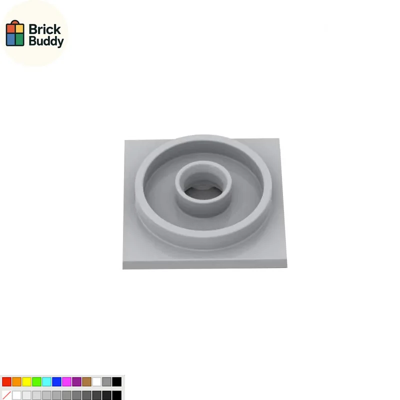 [22Pcs] [50G] MOC 3403 Turntable Base 4x4, With 3404 Spare Parts