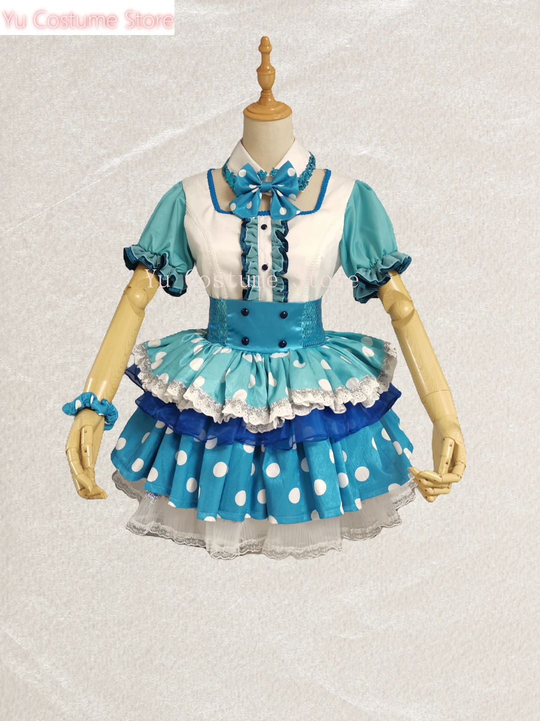 Anime! Lovelive Sunshine!!Aqours Thinking and Combining Into One Ruby Kanan All Members Lolita Maid Dress Cosplay Costume