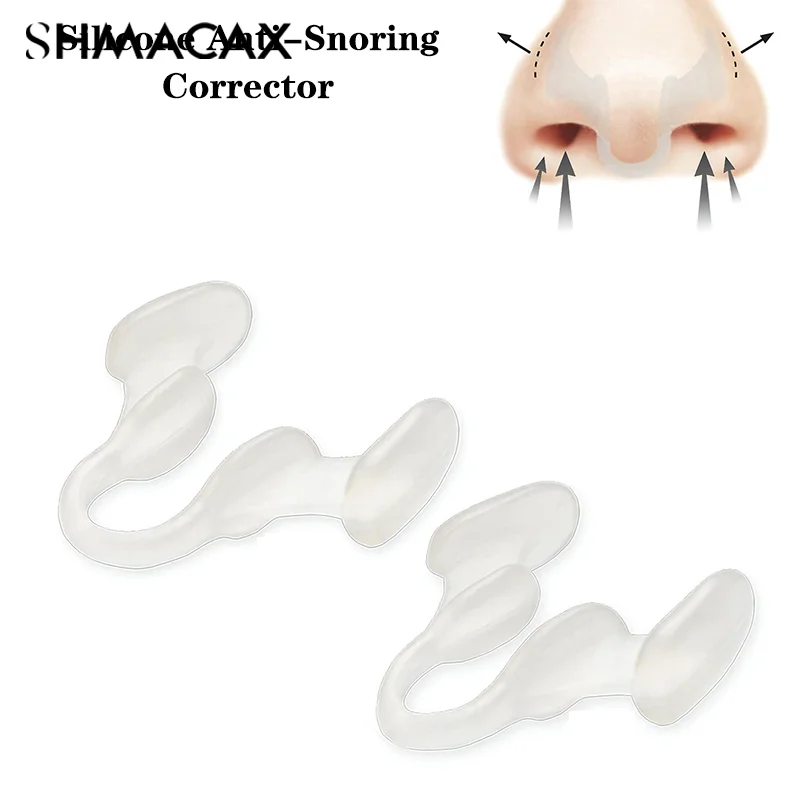 Silicone Anti-Ronco Nose Clip, Anti-Ronco Corrector, Parar Gadget Prevenção, dispositivo de ronco, Eliminação, 1Pc